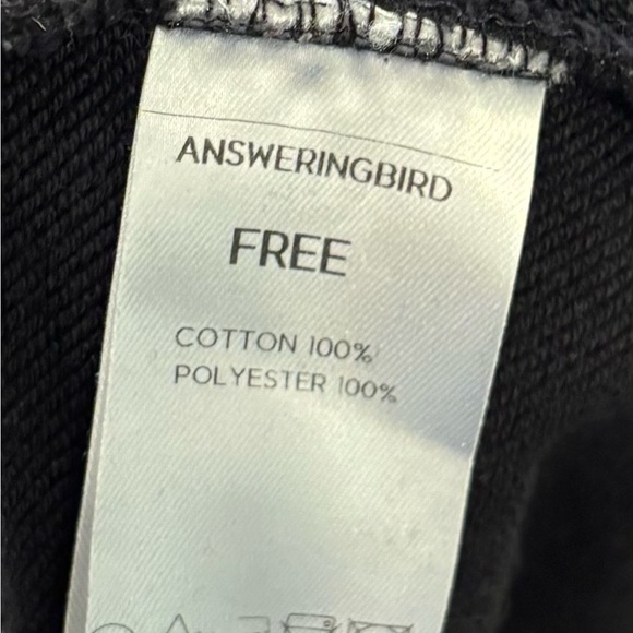 Answering Bird Sweatshirt Embroidered A B Sleeves Boho Art Sz Large - Picture 9 of 9